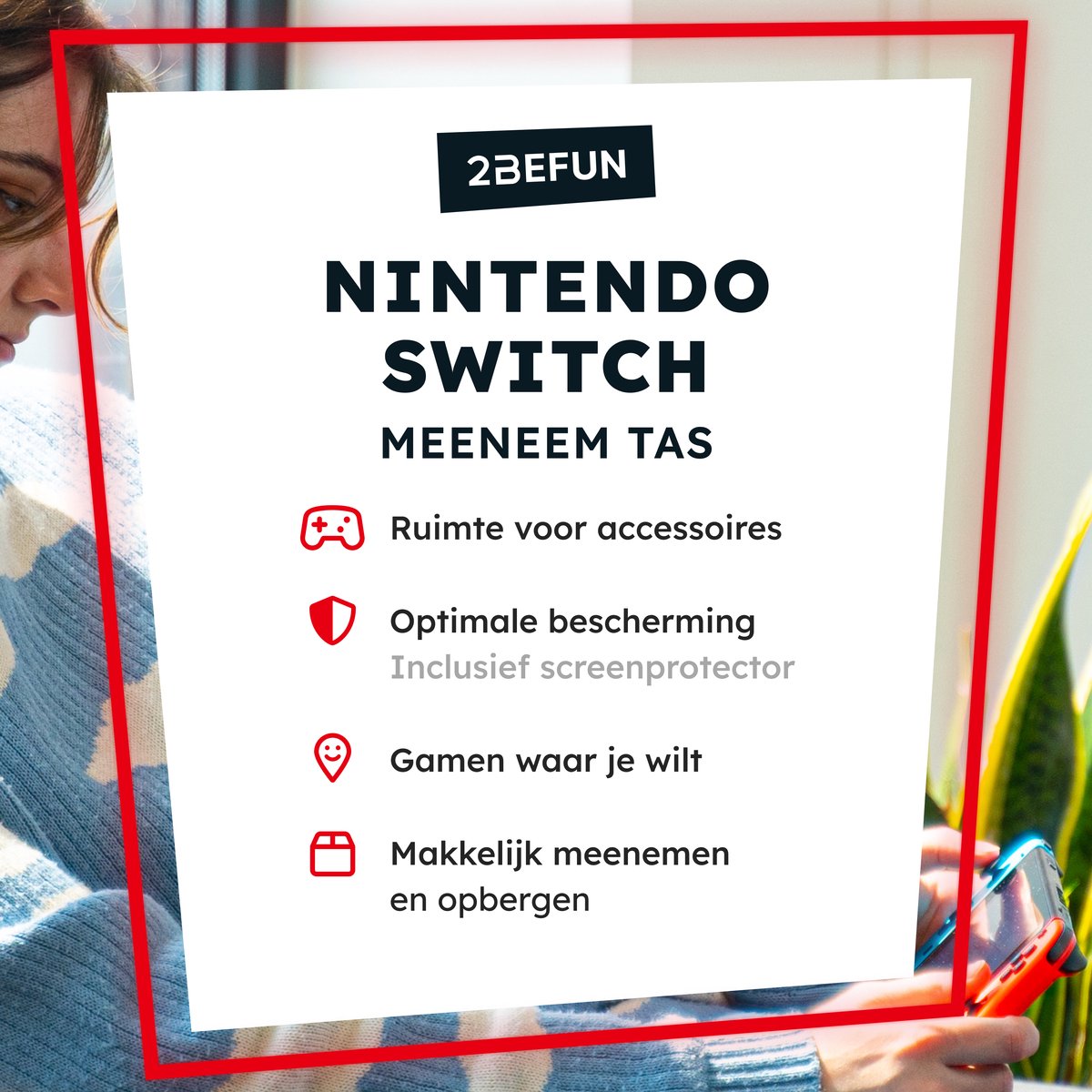 2BEFUN® Étui adapté pour Nintendo Switch Oled et Accessoires de vêtements pour bébé - avec protecteur d'écran - Housse de protection - H