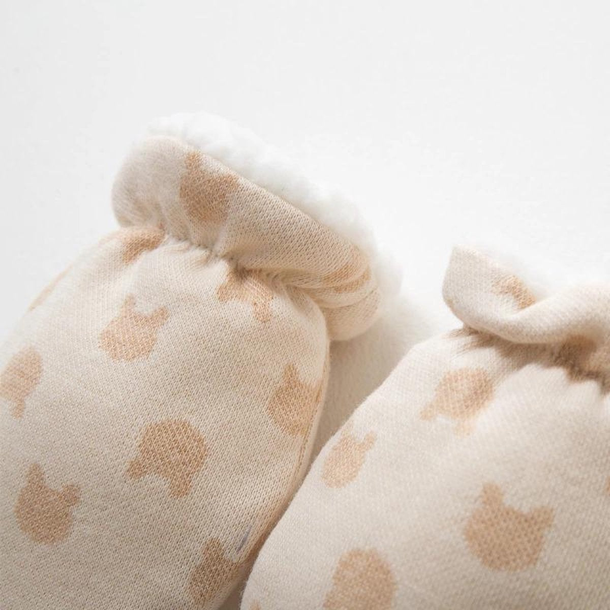 2 paires de mitaines bébé hiver - Taille 68 (2-6 mois) - baby krabwantjes - gants avec doublure