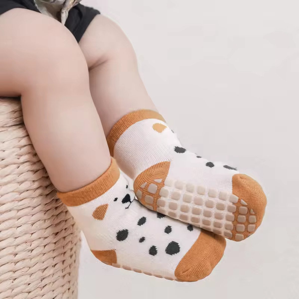 5 Paires de chaussettes antidérapantes - Fox Penguin Bear Dog - 1-4 ans