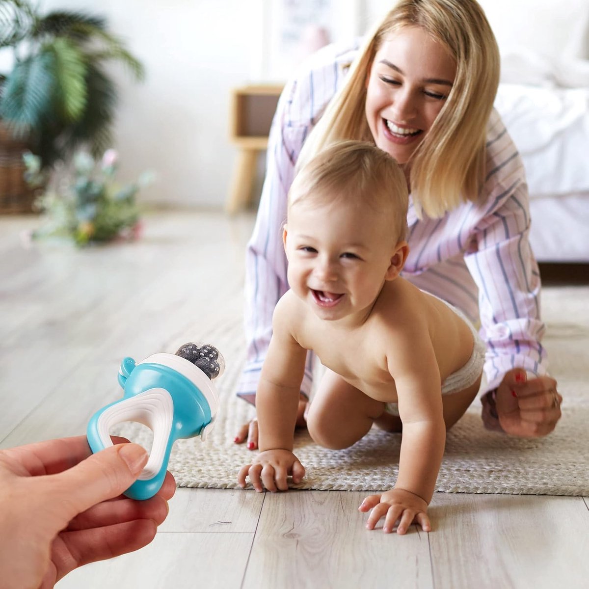 2 tétines à fruits pour bébés, jeunes enfants, 6 tétines de remplacement en 3 tailles - rose/blanc, 1 pièce (1 paquet) en silicone