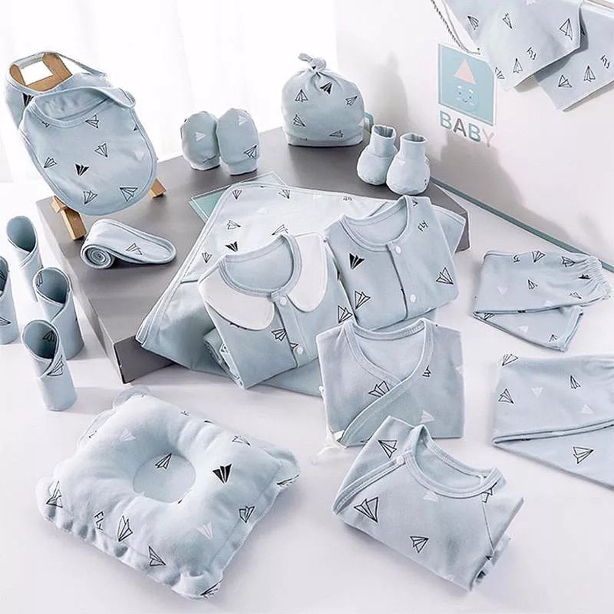 22 pièces Vêtements Bébé nouveau-né Filles | Cadeau Bébé - 22 pièces | Cadeau de décrochage | Set Cadeau Baby Shower | 0-6 mois