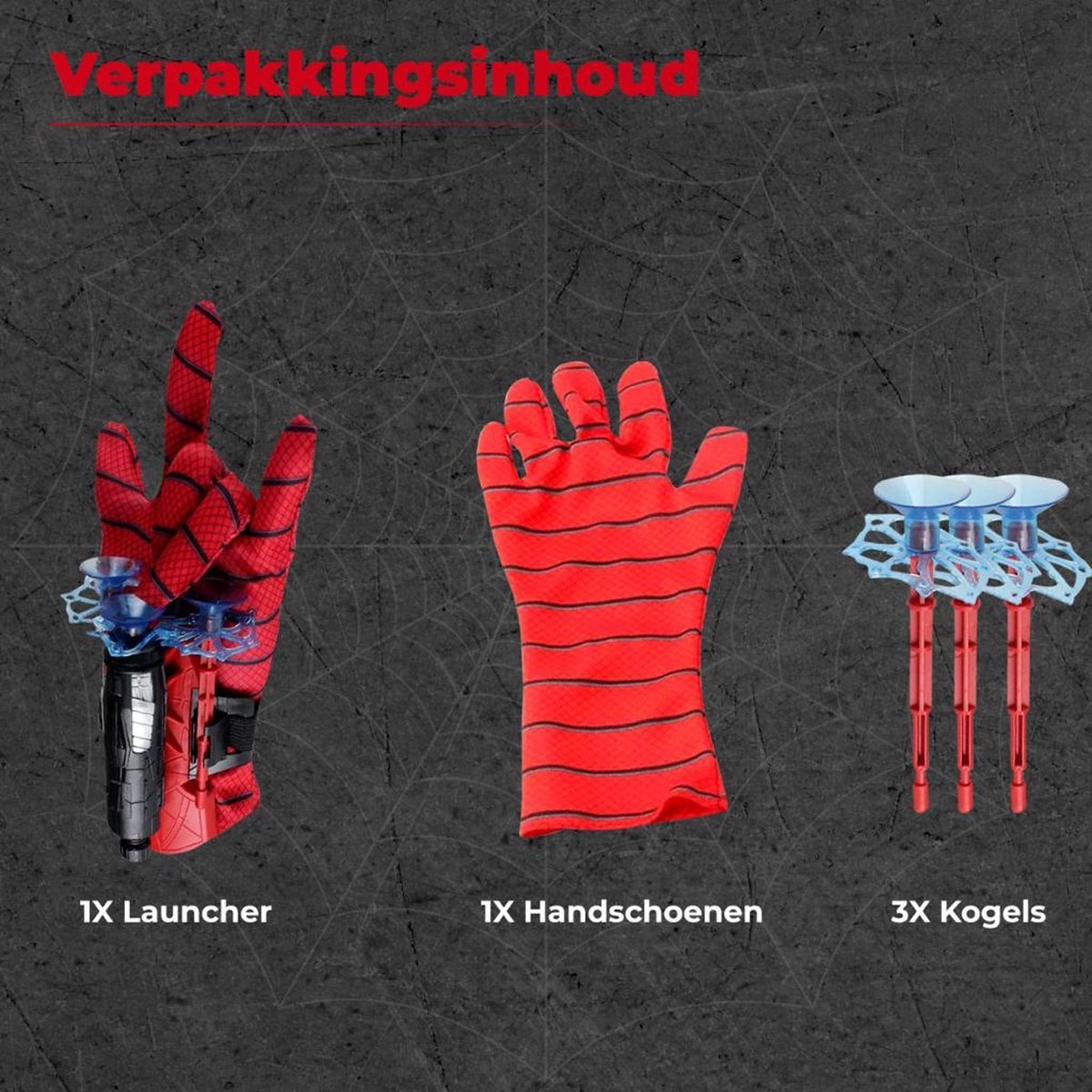 2X Web shooter - Basé sur Spiderman - Gants - Lanceur - Jouets - 2 pièces - Pour deux mains