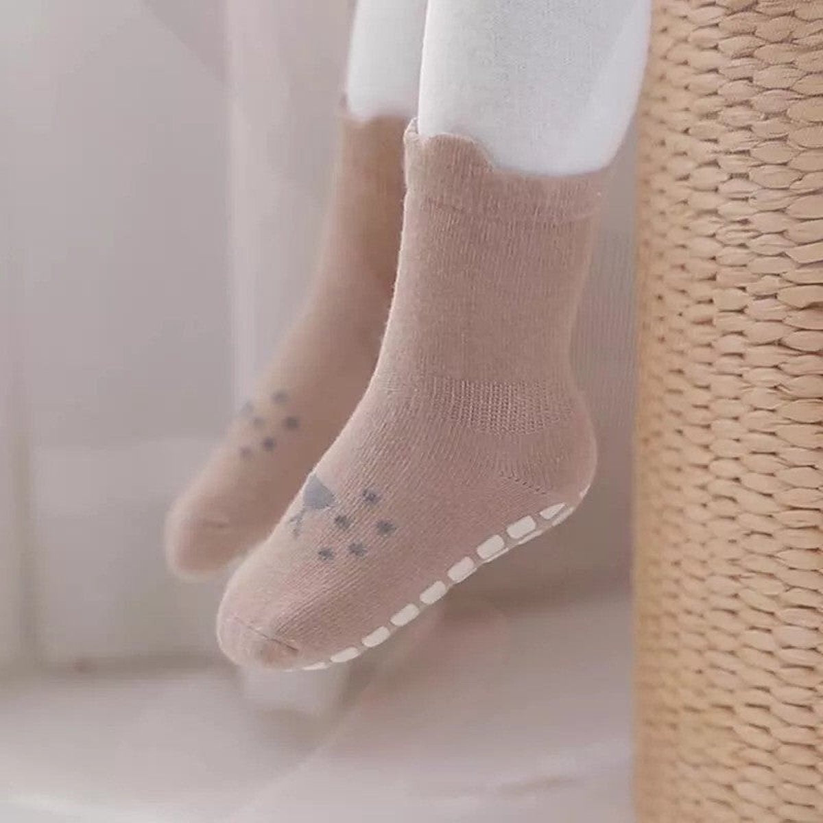 3 Paires - Chaussettes Antidérapantes Bébé - Chien Koala - 1-3 ans