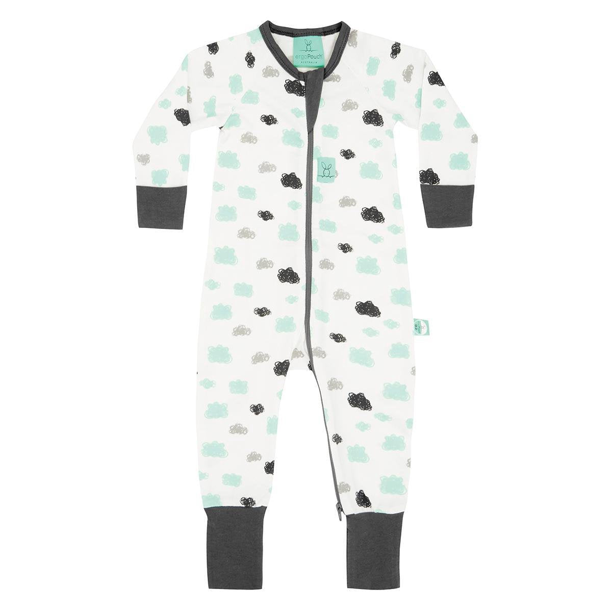 1 TOG Jersey Layers Onesie / Pyjama - Printemps feuilles Taille: 2 ans