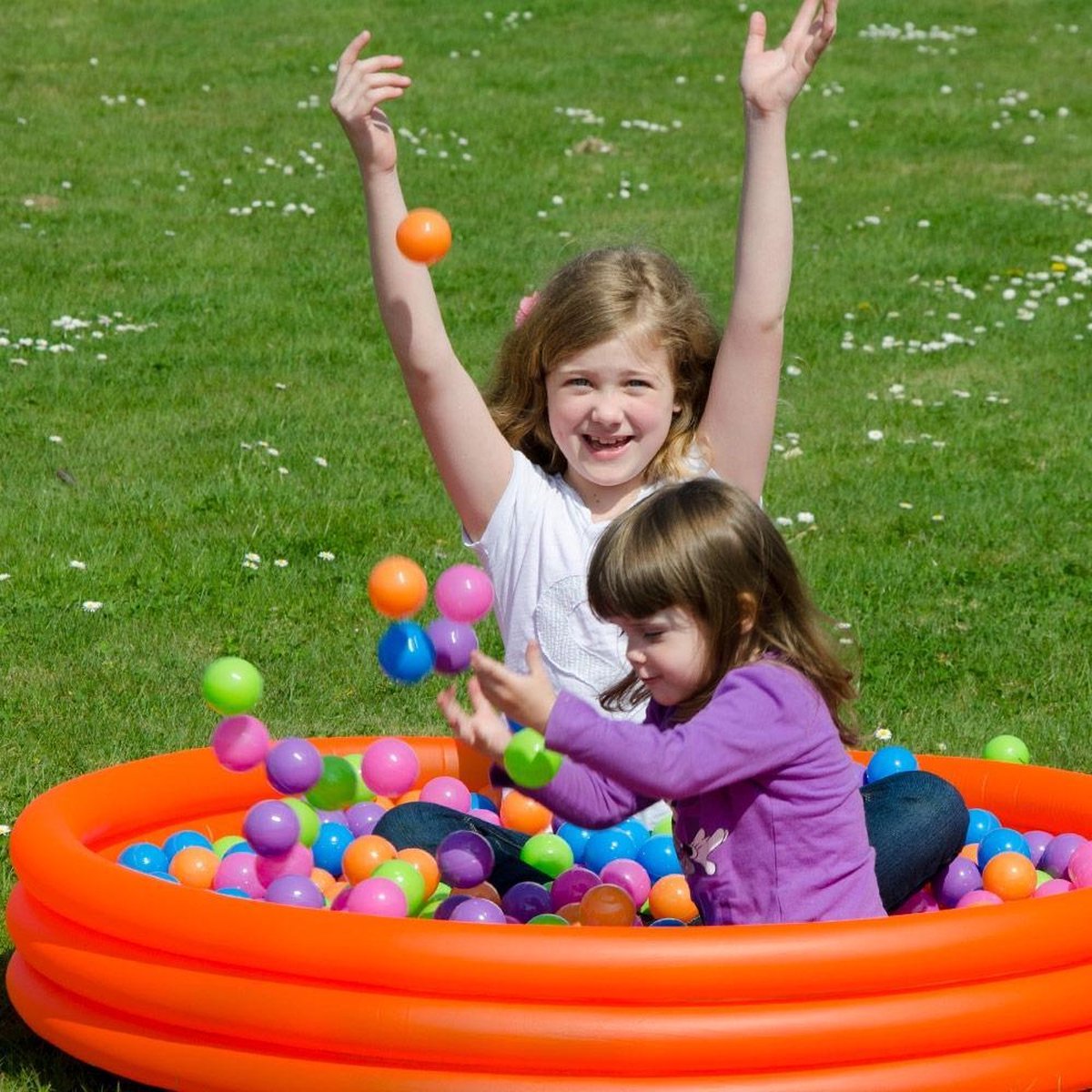 200 balles de bain boule 5,5cm couleurs pastel