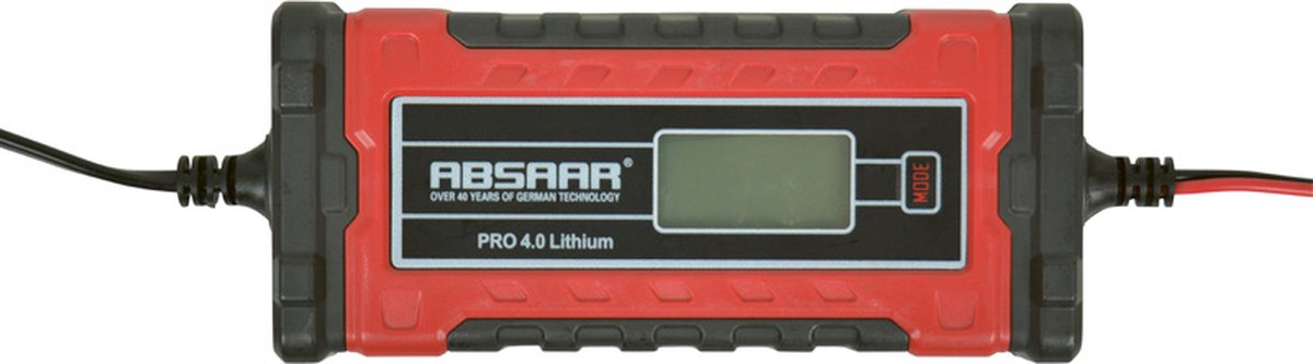 Absaar Battery Charger Pro 4.0li 6/12 Volt 0-95 / 140 Ah 4 A Rouge / noir