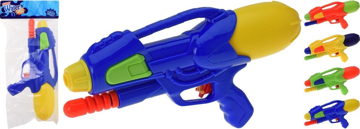 1x pistolets à Pistolets à eau/ eau verte des armes à feu de 30 cm avec pompe jouets pour enfants - jouets d'eau en plastique - pistolets à eau avec pompe