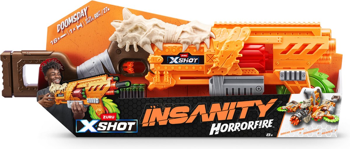 « XSHOT Insanity HorrorFire - Doomsday (incl.16 flèches) » par ZURU