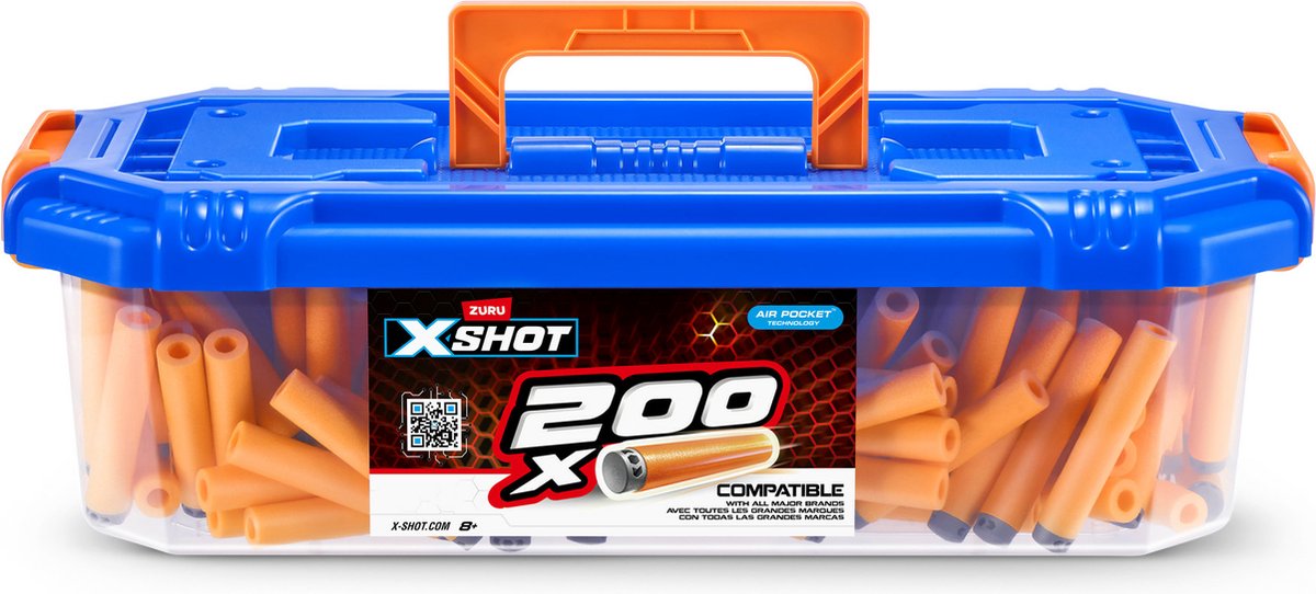 ZURU X- Shot Excel - Boîte de Opbergbox pour recharges de flèches Toy Blaster - 200 fléchettes