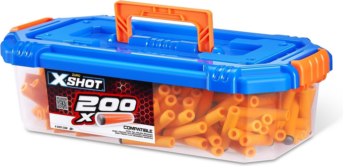 ZURU X- Shot Excel - Boîte de Opbergbox pour recharges de flèches Toy Blaster - 200 fléchettes