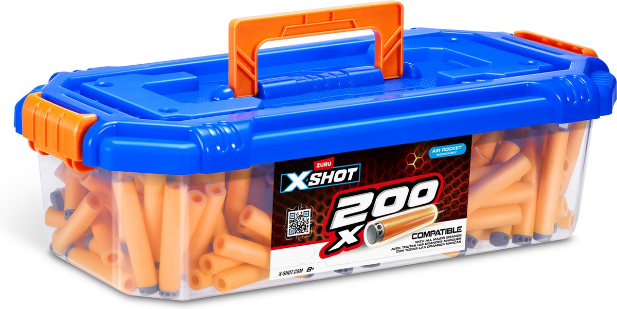 ZURU X- Shot Excel - Boîte de Opbergbox pour recharges de flèches Toy Blaster - 200 fléchettes