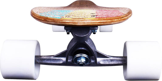 "Nijdam Pro-line Longboard 42" "Kicktail Bamboo - Rasta Revolution - Rouge / Jaune / Vert"