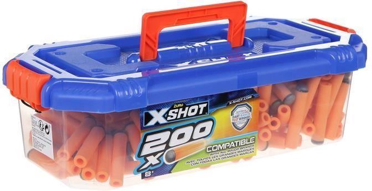 ZURU X- Shot Excel - Boîte de Opbergbox pour recharges de flèches Toy Blaster - 200 fléchettes