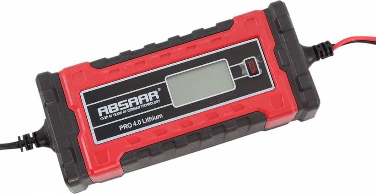 Absaar Battery Charger Pro 4.0li 6/12 Volt 0-95 / 140 Ah 4 A Rouge / noir