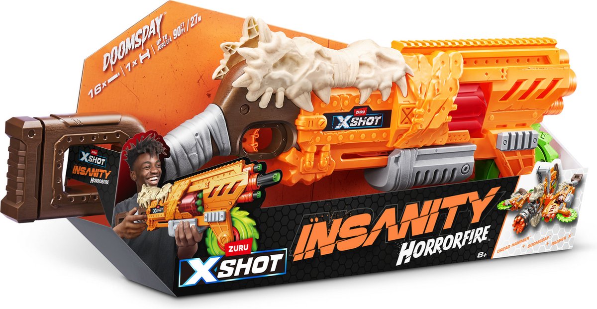 « XSHOT Insanity HorrorFire - Doomsday (incl.16 flèches) » par ZURU