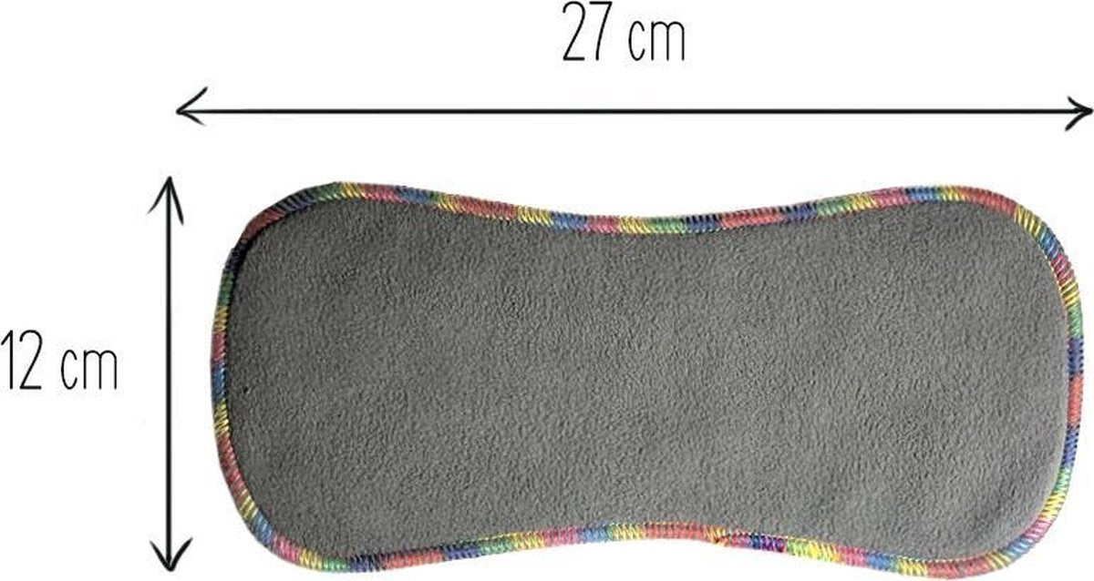 15 coussinets lavables nouveau-né (pour couches lavables) - insert en charbon de bambou 4 couches de haute qualité