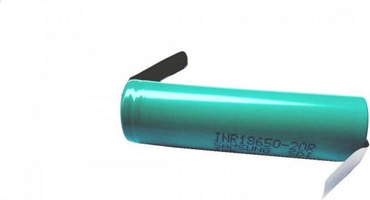 1 pièce Samsung INR18650-20R 22A 2000mAh Z-Solder Tabs