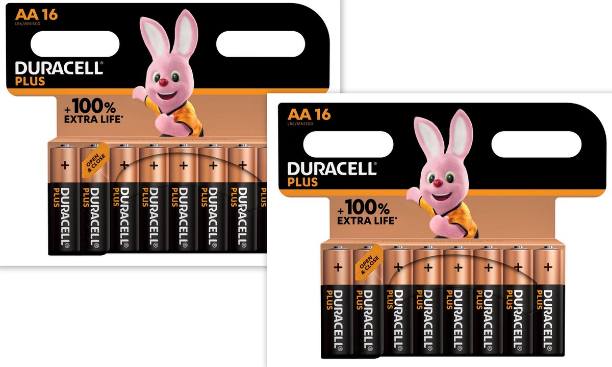 32 x Duracell AA Plus Power - Value Pack - 32 x piles AA