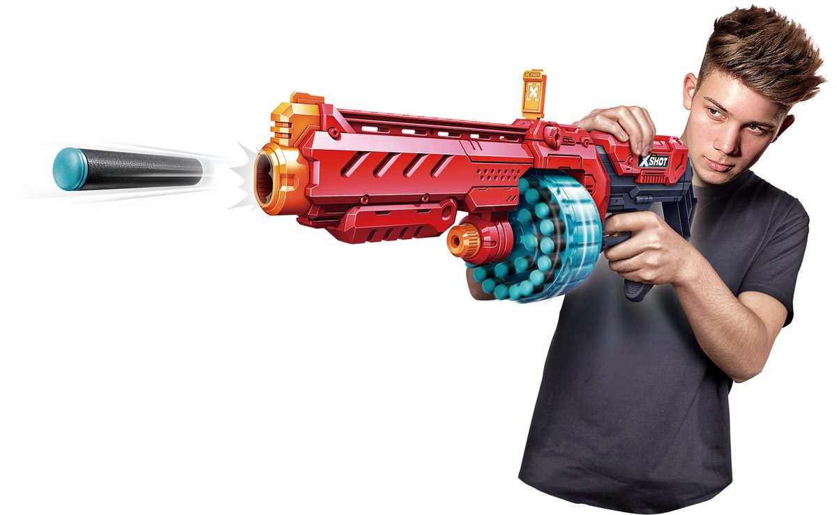 ZURU X- Shot Excel Turbo Fire Blaster - Blaster jouet - 48 fléchettes