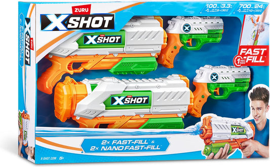 ZURU - XSHOT - Water - Double Fast-Fill et Double Nano Combo Pack de ZURU