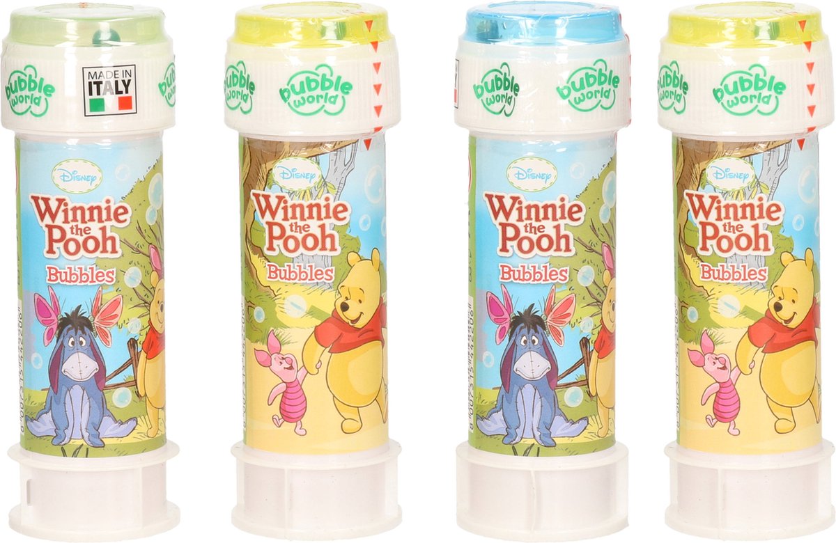 10x Bouteilles à bulles Winnie de Poeh avec jeu 60 ml pour enfants - Jouets distributeurs - speelgoed à saisir