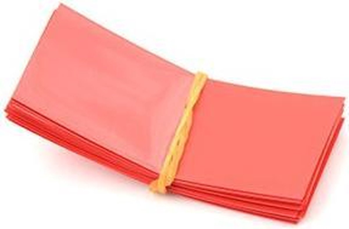 50 pièces 72 / 30mm 18650 batterie PVC tube thermorétractable enveloppe - tout autour des couleurs