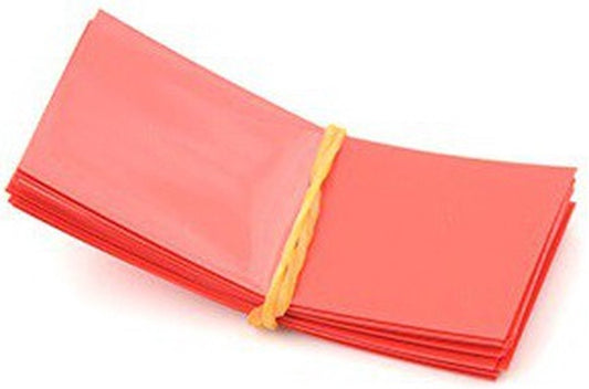 50 Pièces 20700/21700 Batterie PVC Gaine Thermorétractable Tube Wrap - Rouge