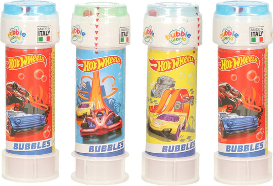 4x Hot Wheels voitures de course bouteilles à bulles avec jeu 60 ml pour enfants - Distribution jouets - Grab bag speelgoed