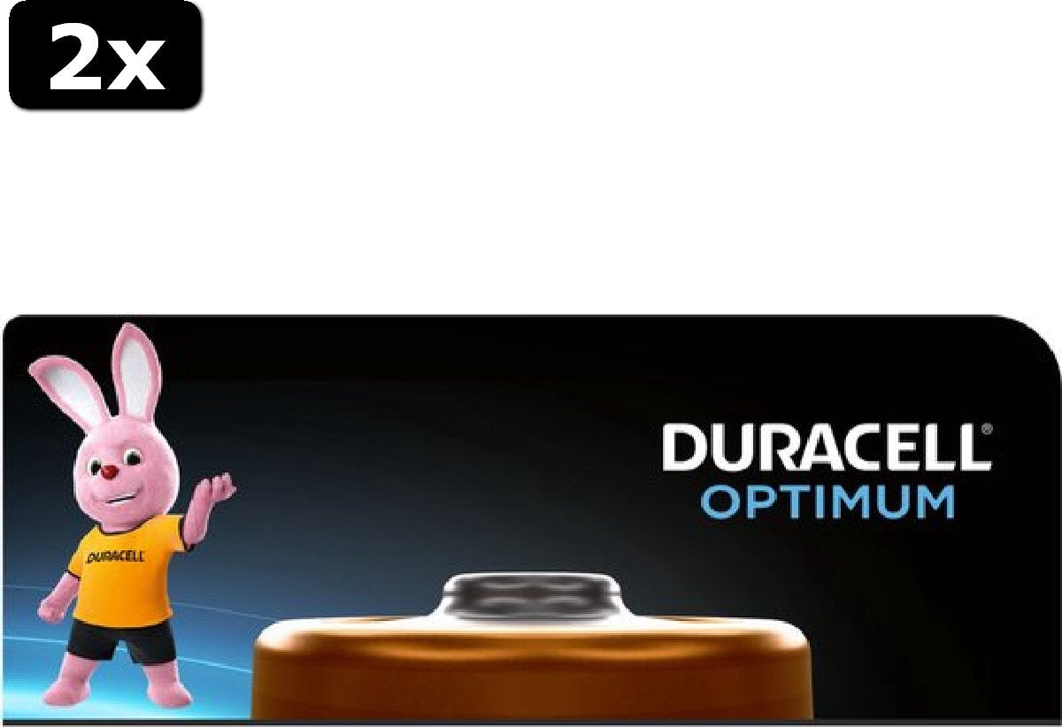 2 piles Duracell Optimum Alkaline AA - 8 pièces