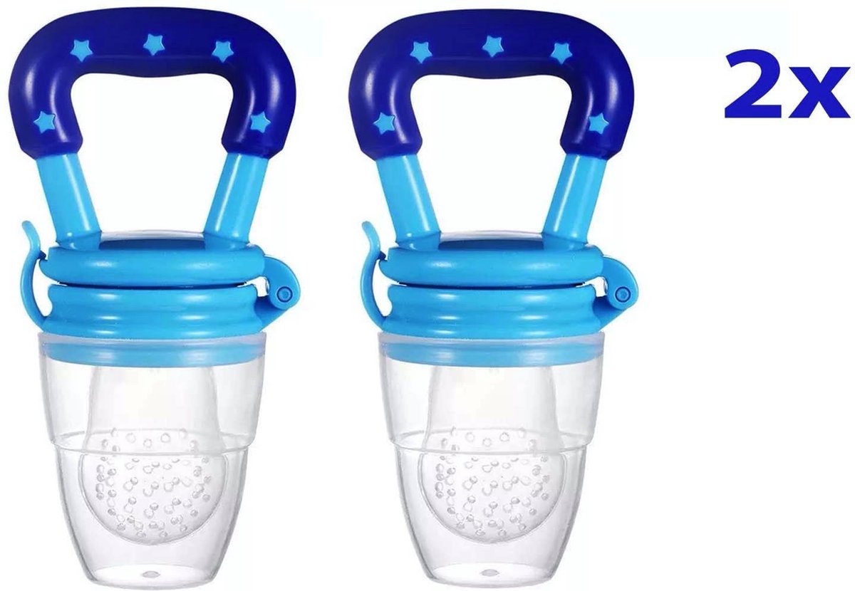 2 X tétine fruits tétine Couverts pour enfants couverts sucette Nourriture pour bébé tétine nourriture pour bébé Blauw