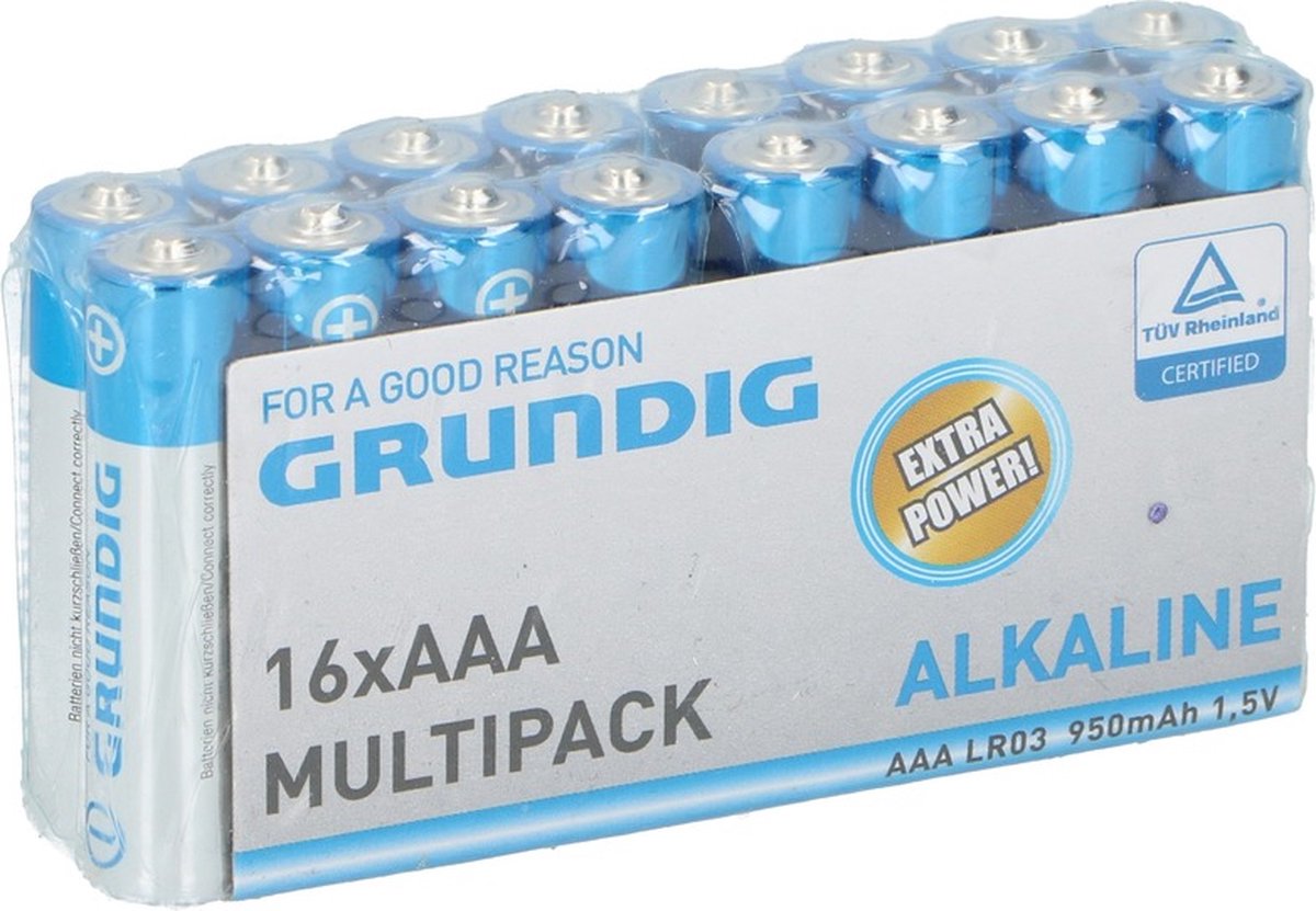 48 piles Grundig AAA alcalines 1,5 volts - pack économique - piles / accumulateur