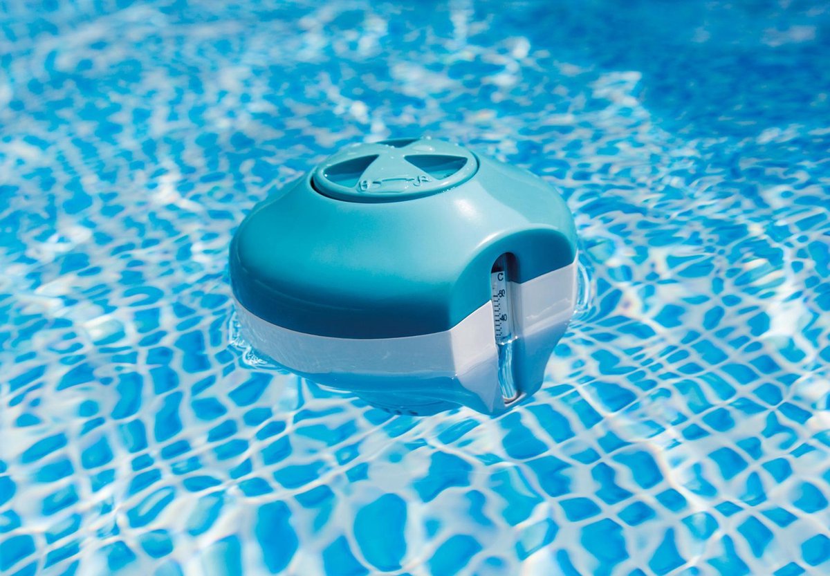 Accessoires de piscine distributeur de chlore flottant avec thermomètre - Distributeur de chlore