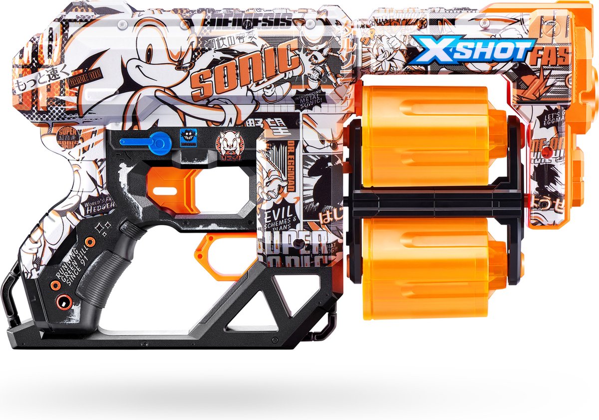 ZURU - XSHOT - Skins Dread blaster - Skin Sonic the Hedgehog(12 flèches) par ZURU