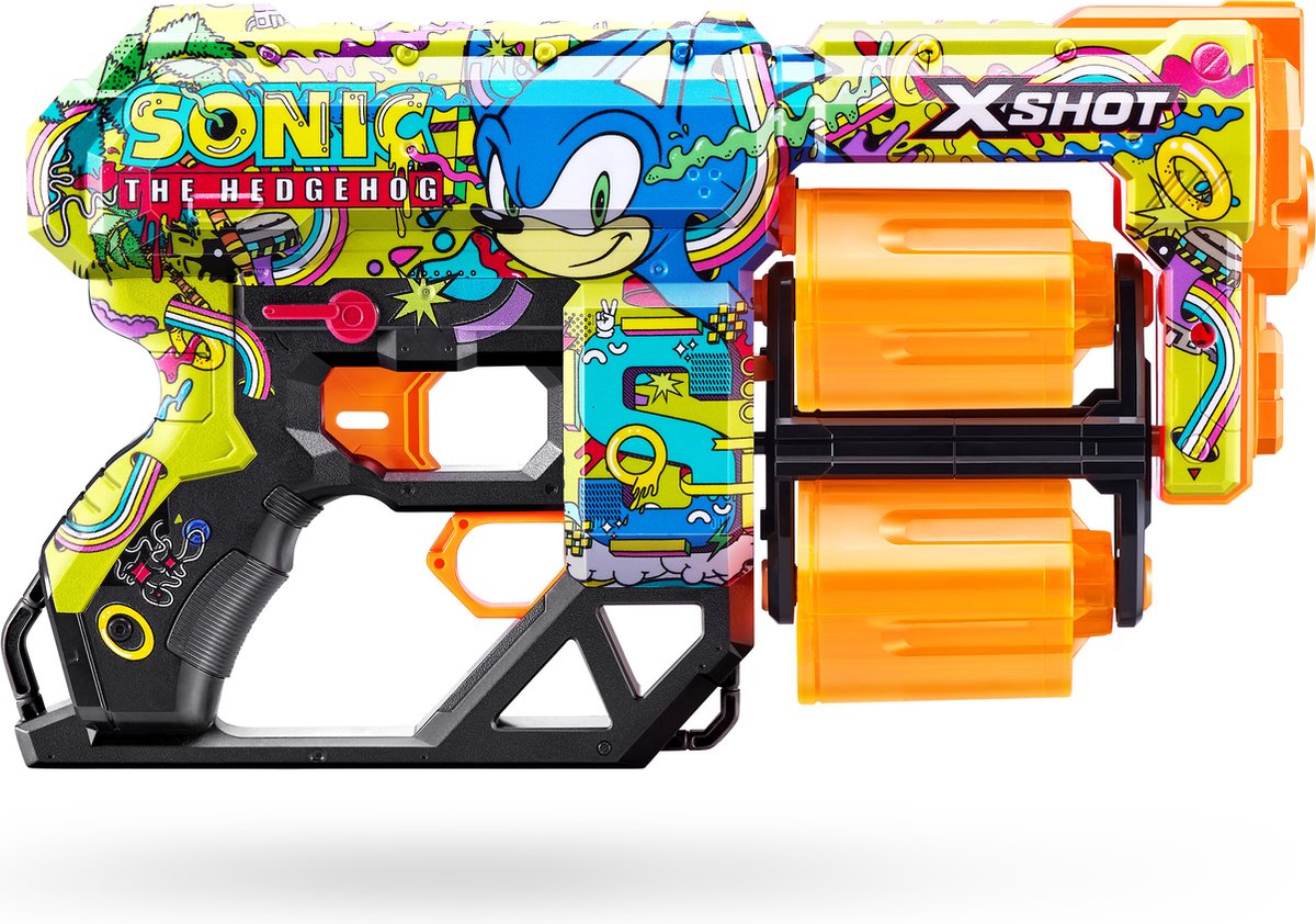 ZURU - XSHOT - Skins Dread blaster - Skin Sonic the Hedgehog(12 flèches) par ZURU