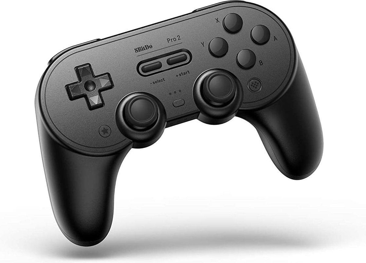 8Bitdo Pro2 Noir Bluetooth/USB Manette de jeu Analogique/Numérique Nintendo Switch, Nintendo Switch Lite, PC