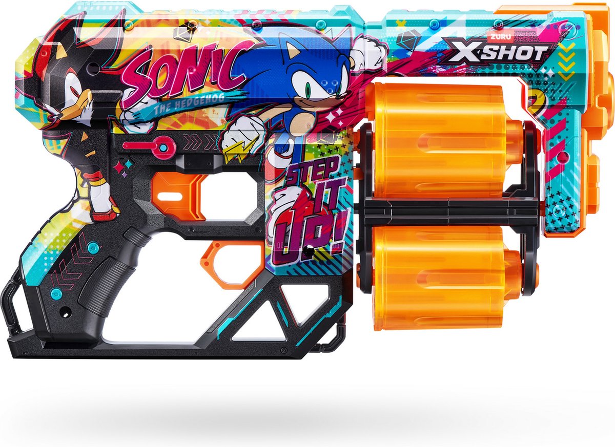 ZURU - XSHOT - Skins Dread blaster - Skin Sonic the Hedgehog(12 flèches) par ZURU