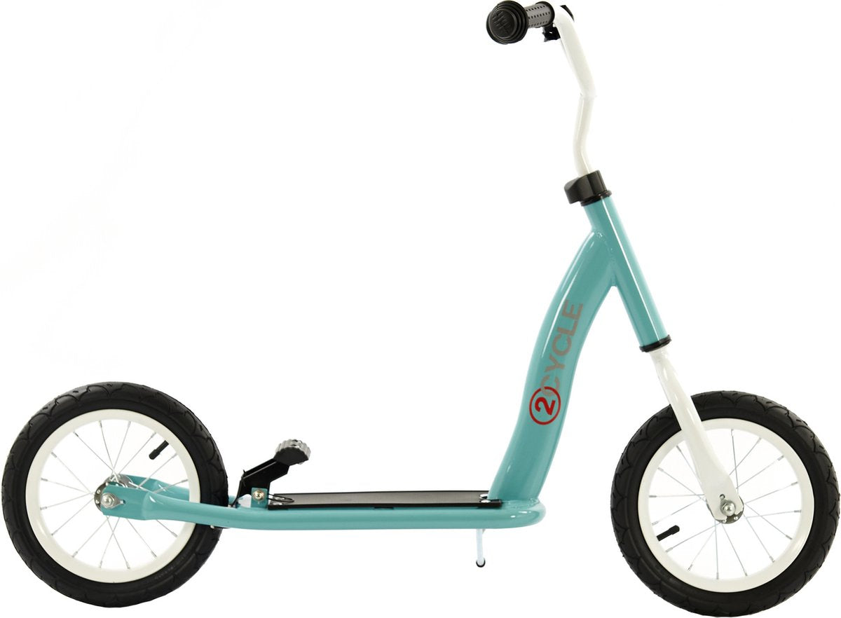 2Cycle Step - Pneumatiques - 12 pouces - Turquoise - Trottinette - Trottinette