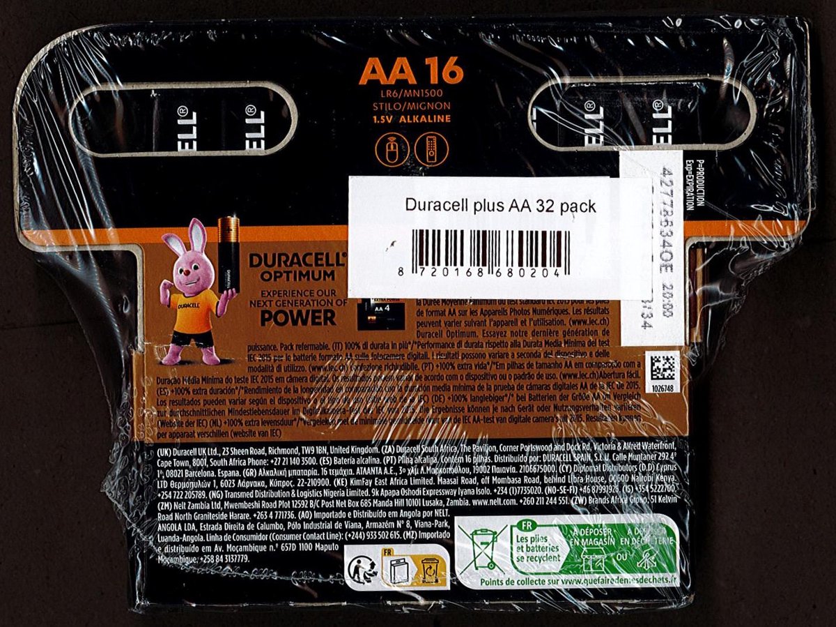 32 x Duracell AA Plus Power - Value Pack - 32 x piles AA