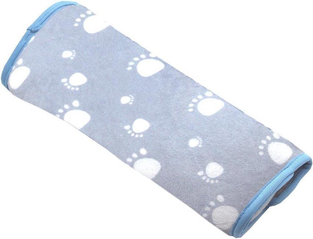 A3 Baby & Kids - Coussin de ceinture de sécurité pour enfants - Gris/Blanc - Garçons et Filles -