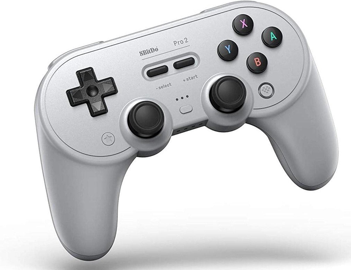 8Bitdo Pro2 Gris Bluetooth/USB Manette de jeu Analogique/Numérique Nintendo Switch, Nintendo Switch Lite, PC