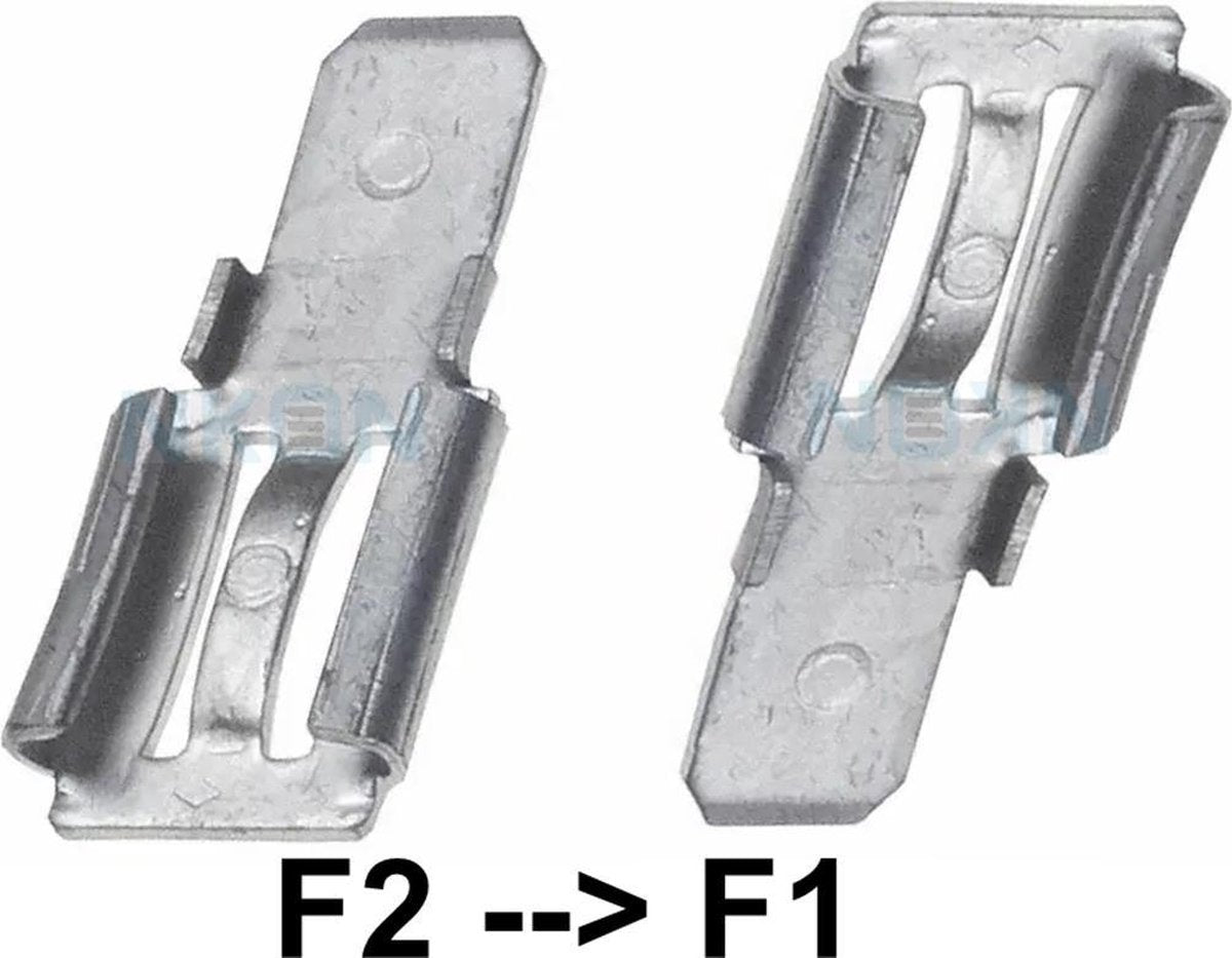 Adaptateur de serrage Borne pour batterie au plomb - de 6,35 mm à 4,74 mm (F2 à F1) - 2 pièces