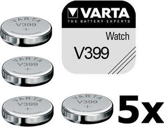 5 pièces - Pile bouton Varta V399 42mAh 1.55V