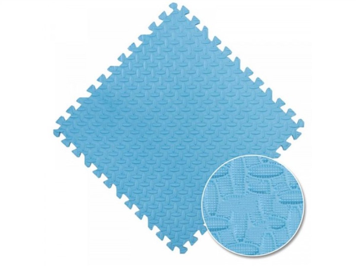 90x pièces carrelages de Piscine - Ondervloer Blauw - Carreaux en mousse - Tapis antidérapant - Substrat - Protection du fond - Tapis puzzle pour piscine - 38,5 x 38,5 x 0 cm - 13,4 m²