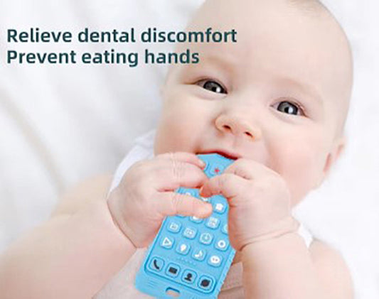 Actie4you® - Anneau de dentition téléphone - Télécommande - Jouet de dentition sans BPA - Cadeau Bébé - Flexible - Cadeau de maternité - Blauw