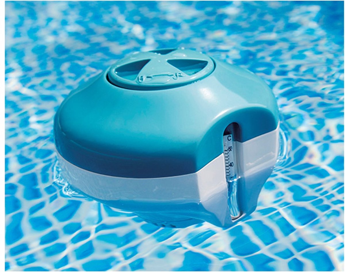 Accessoires de piscine distributeur de chlore flottant avec thermomètre - Distributeur de chlore