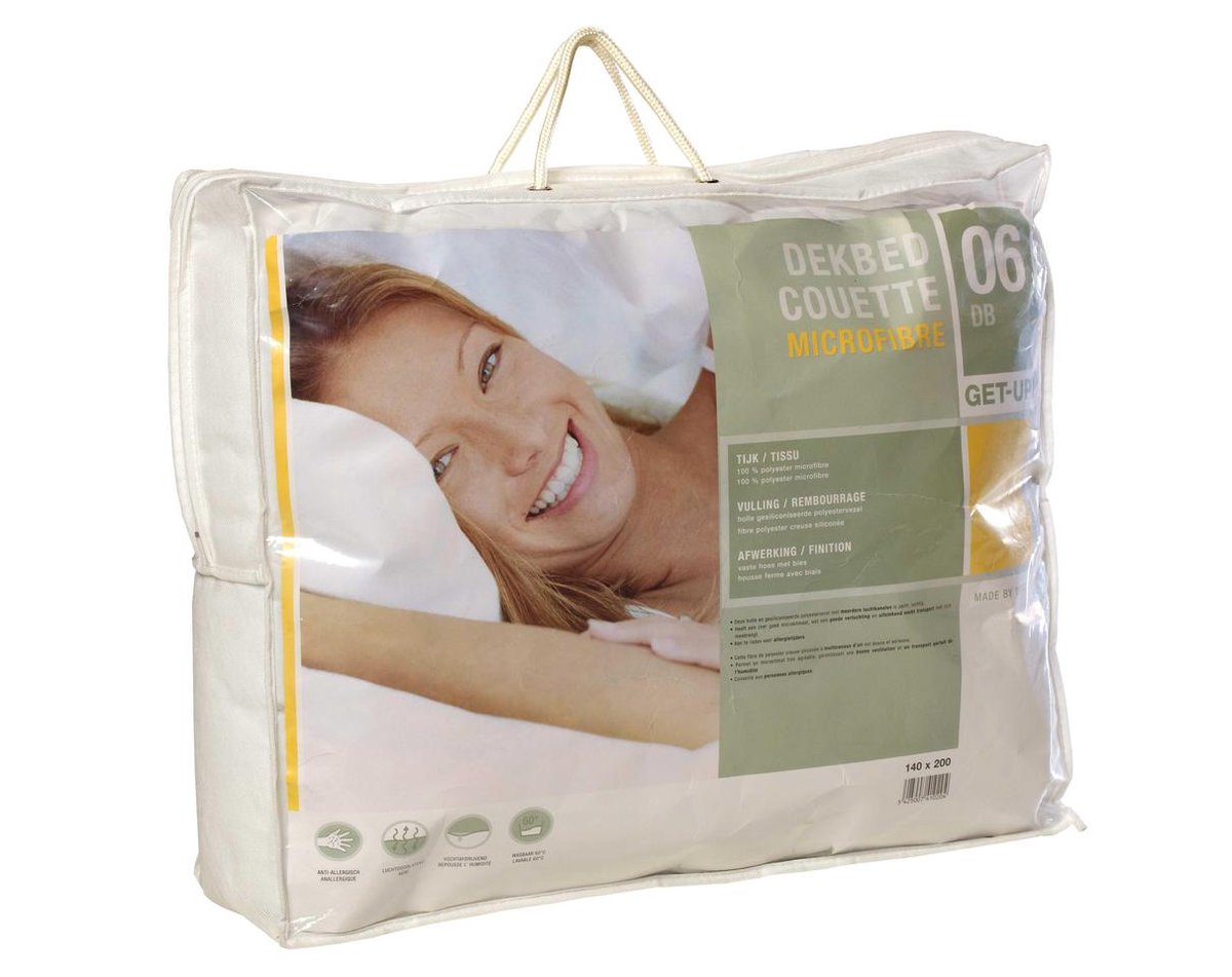 ABZ - Couette microfibre 100x135cm - Blanc