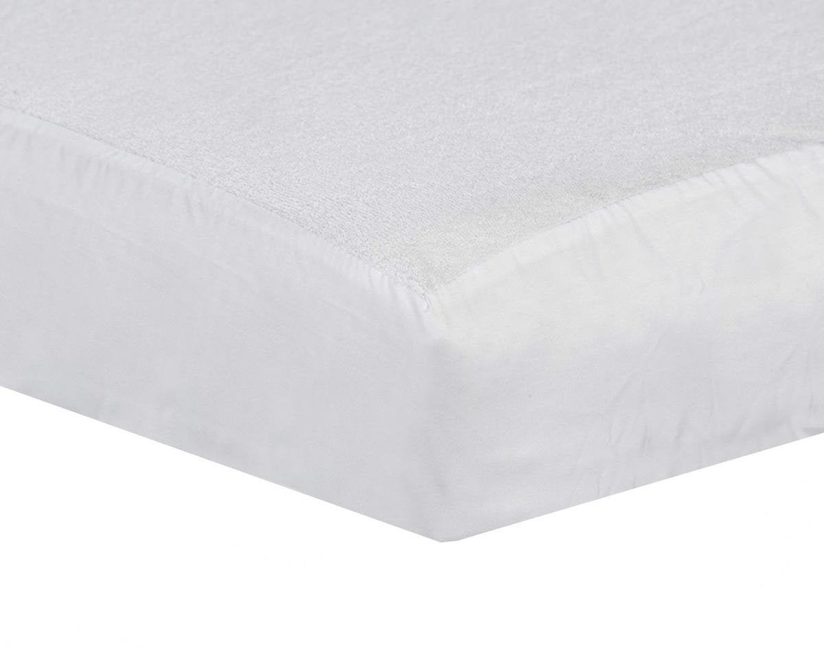 ABZ Drap housse imperméable 60x120 cm - Blanc