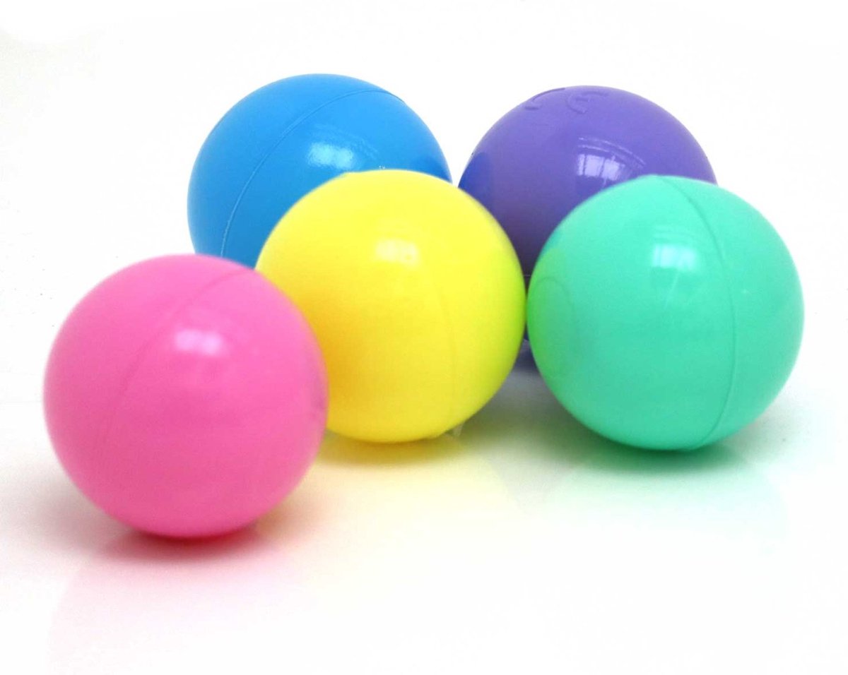 100 Balles colorées pour piscine à balles - Balles de jeu en plastique pour piscine à balles Bébé de 5,5 cm