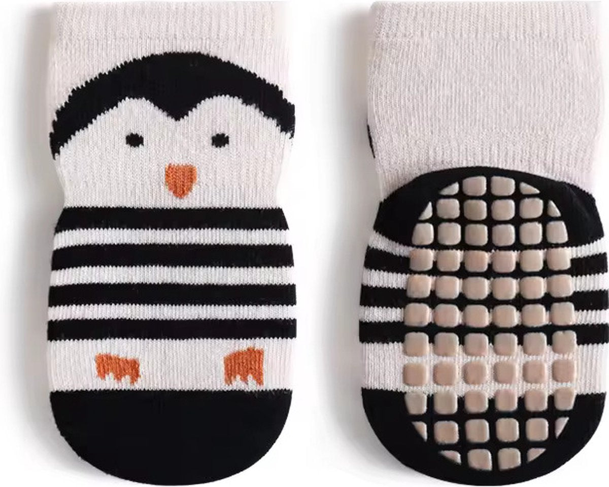 5 Paires de chaussettes antidérapantes - Fox Penguin Bear Dog - 1-4 ans