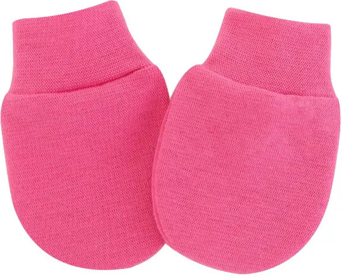 6 paires - Moufles anti-rayures Bébé - Rose Beige Mix - Moufles anti-rayures 0-2 mois